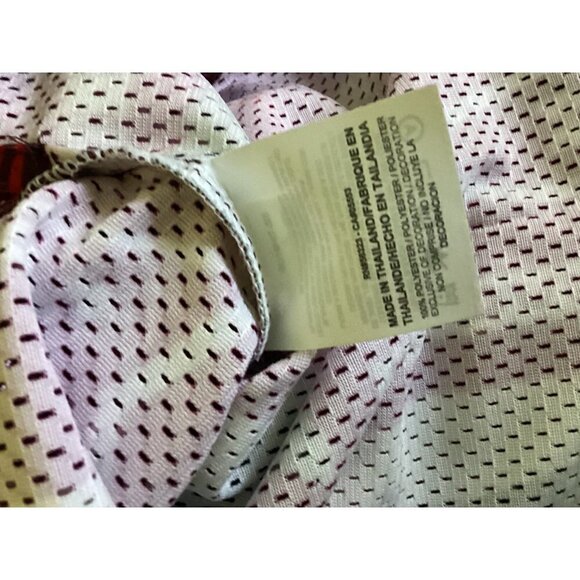 jordan All Over Print Short Sleeve Jersey Top Size: Medium Color: Burgundy - Picture 5 of 12